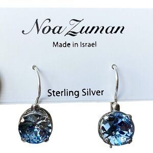 Noa Zuman sterling silver & blue dangle earrings